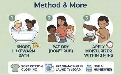 Winter Eczema Care: A Visual Guide for Parents and Kids